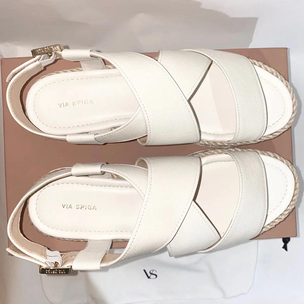 Via Spiga Leather Espadrille Sandal - Picture 8 of 11